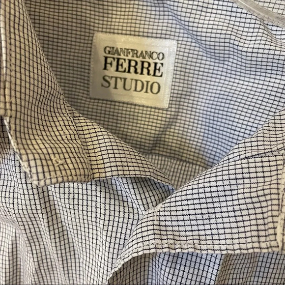 Gianfranco Ferre Studio Button Down Men’s Shirt - Size 17 - Italian Menswear - Picture 3 of 4